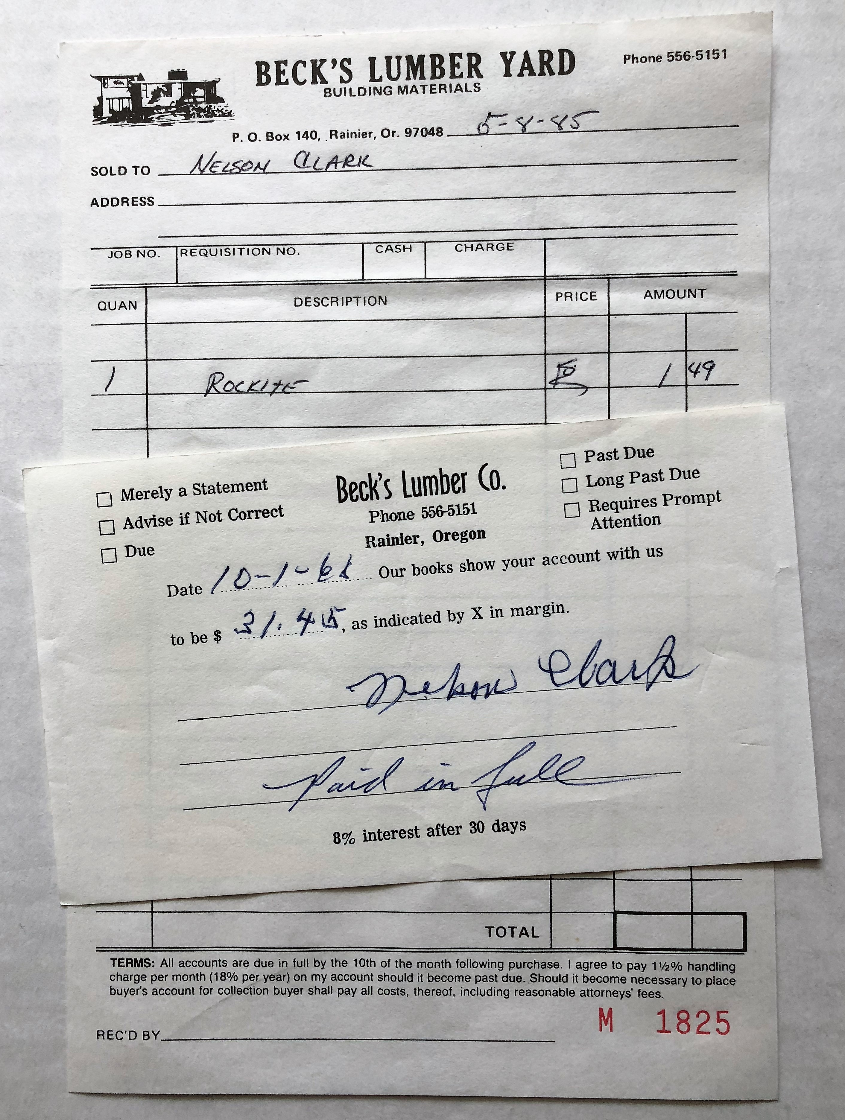 Lumber Yard Receipt Template Cheap Receipt Forms